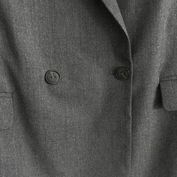 Pinko Emeline Belted Wool Blend Blazer Gray Italy Size 12 US / 48 IT - Picture 7 of 15